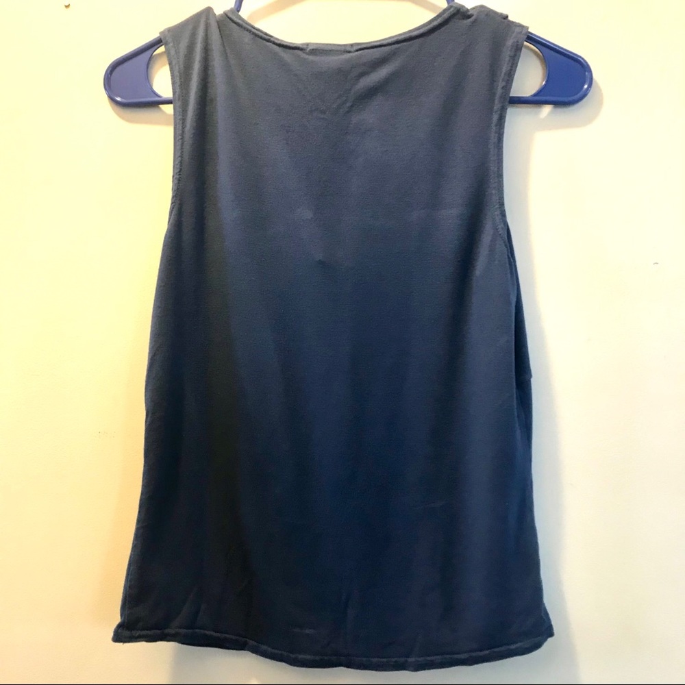 Gap Slate Blue Ruffle Tank Top - Picture 4 of 4